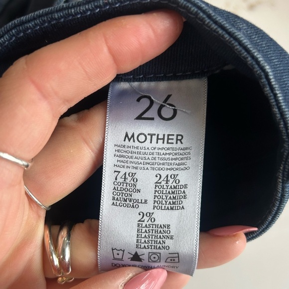 MOTHER denim straight leg skinny jeans size 26 - Picture 3 of 3